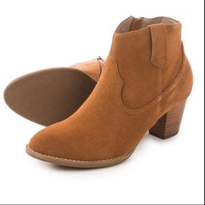 Tan Suede Vionic Ankle Boots